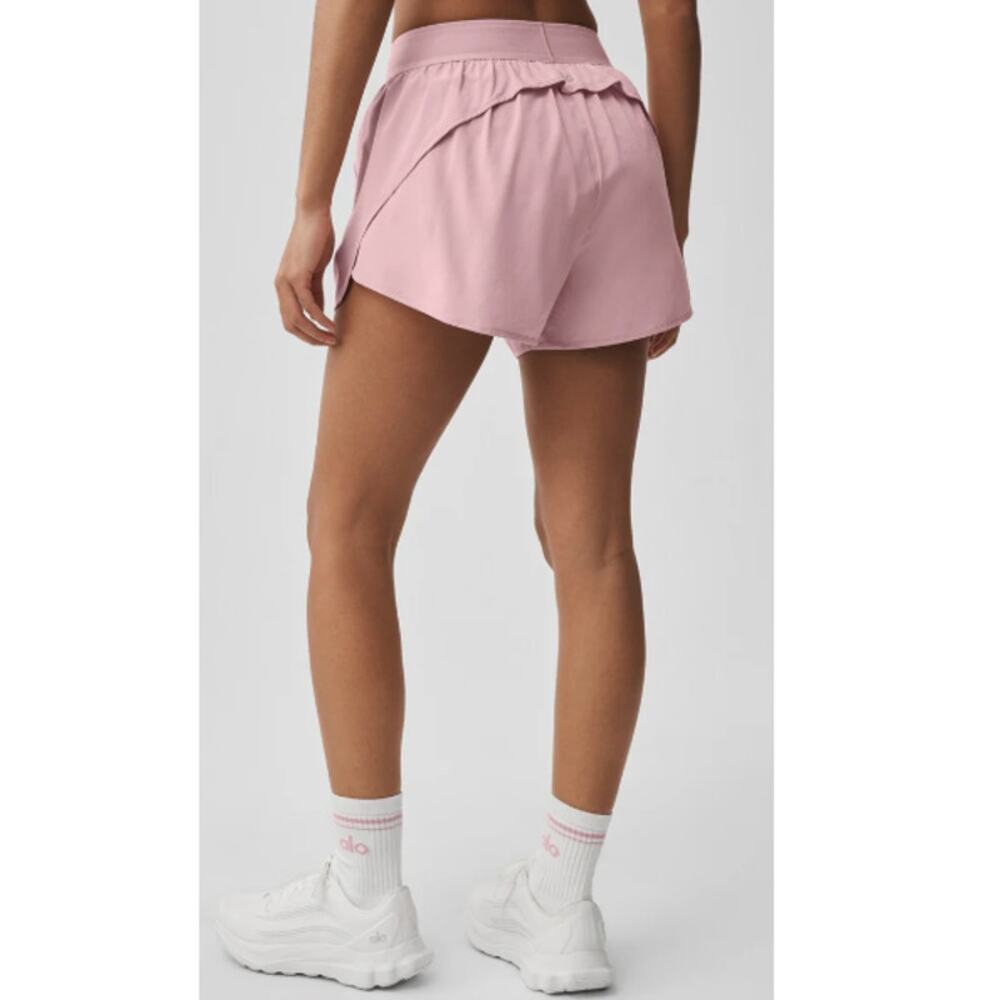 Alo Yoga Vintage Pink Match Point Short Size M - Picture 2 of 11